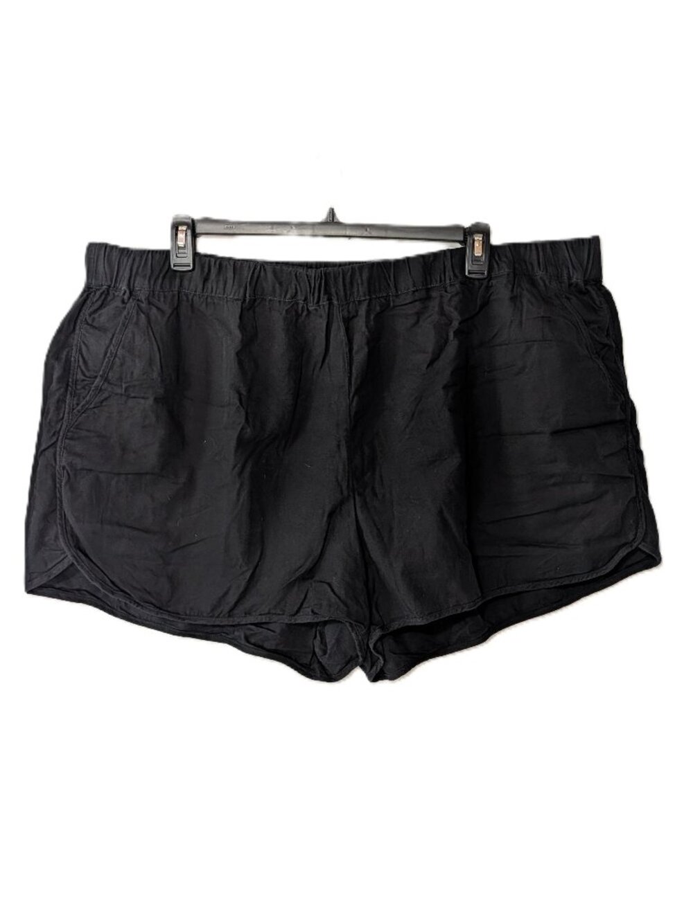Madewell Pull On Shorts Almost Black Elastic Waist Plus Size 3X